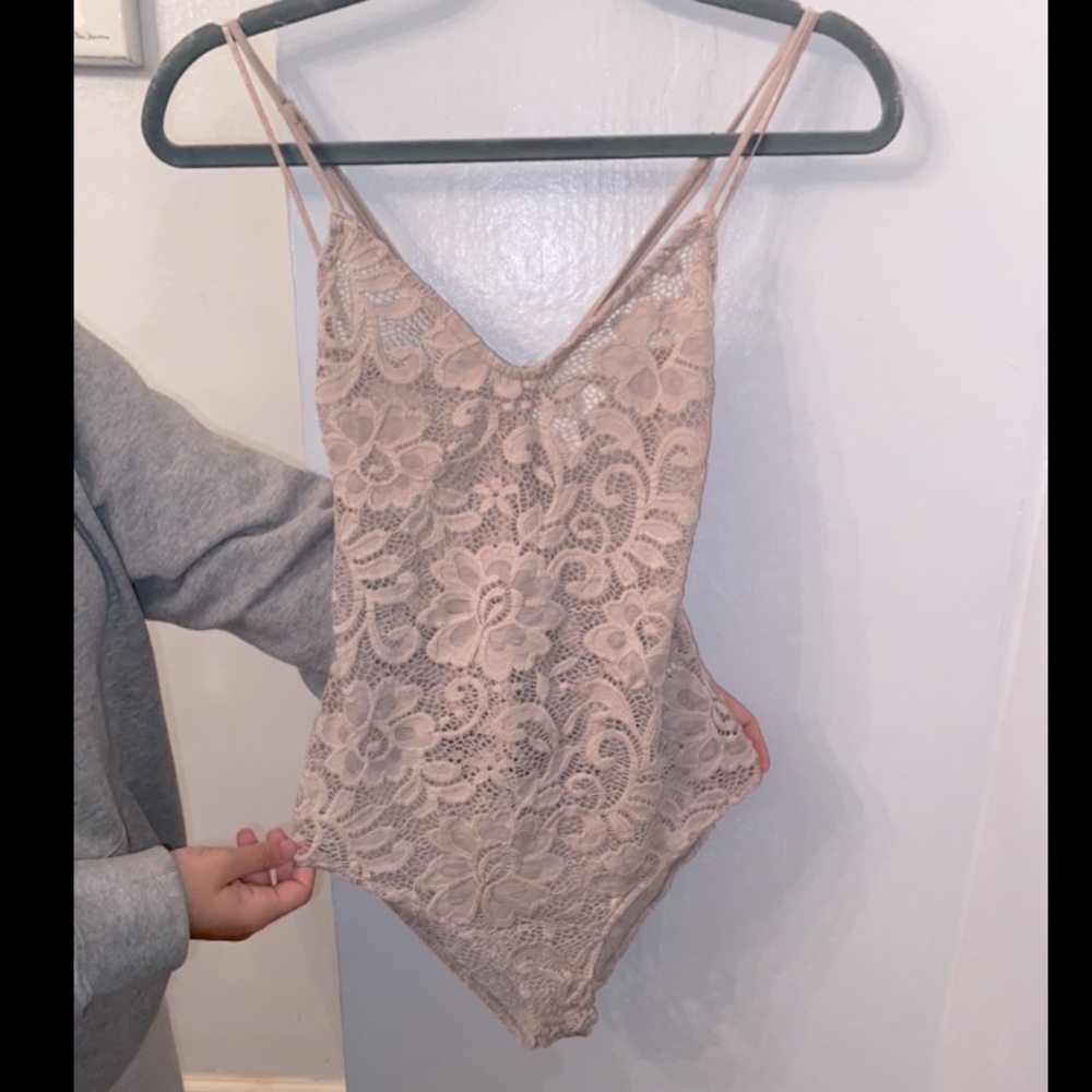Rust pink Lace bodysuit